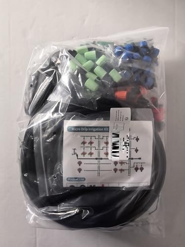 NCKIHRKK 281PCS Sistema de Riego por Goteo, 45M+15M Kit Micro Riego