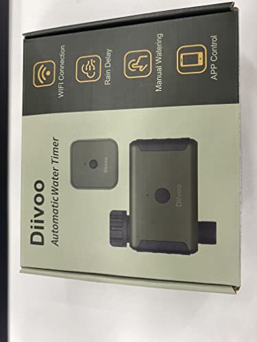Diivoo Programador de Riego WiFi, Temporizador Riego Automático con 2 Modos de riego &20 Programas & Retraso en la Lluvia, Riego Automatico Compatible con Alexa y Smart Life App para Jardín