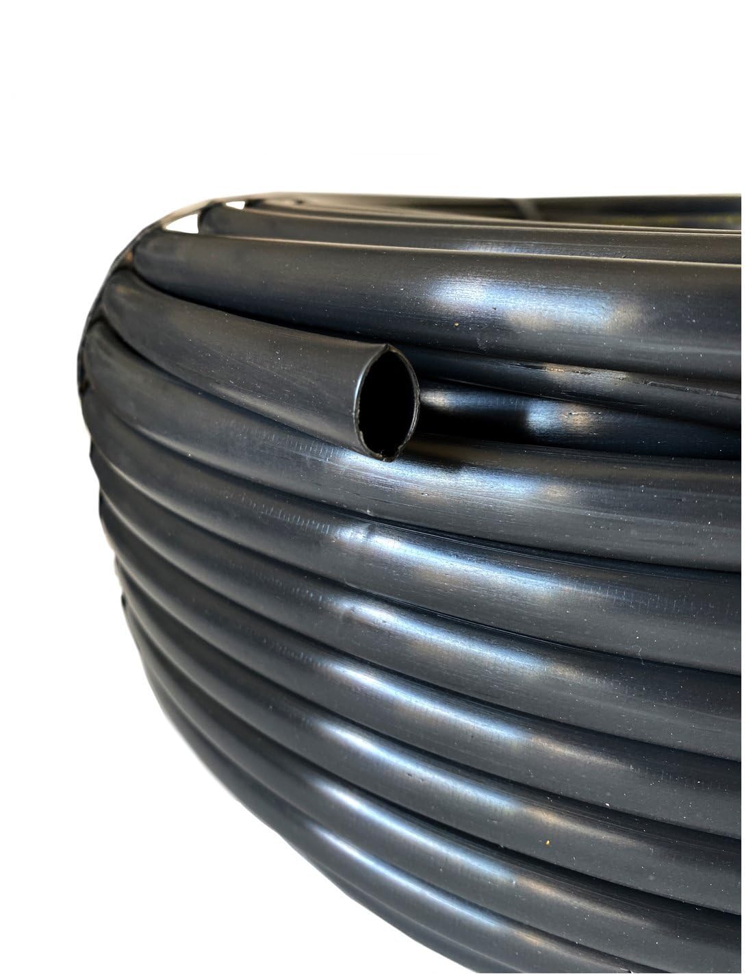 JARDIN202 - Tubo Goteo Sin Gotero 16 mm – Bobina Agrícola, Manguera para Riego Sin Gotero | Rollo de 50 metros (Negro)