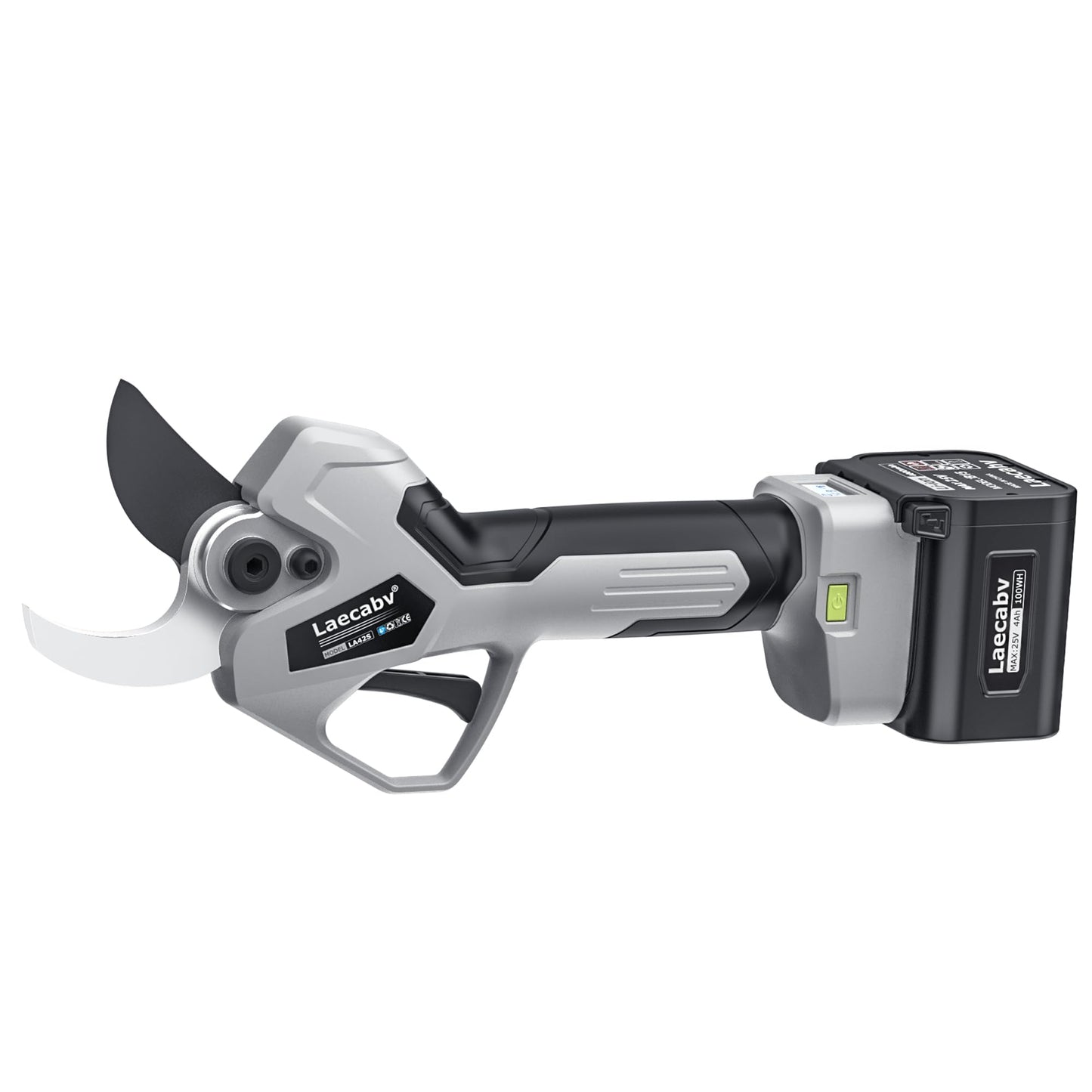 Tijeras de Podar Electricas, LA42S Profesional, con 2 Piezas 25V/4Ah Litio Recargable