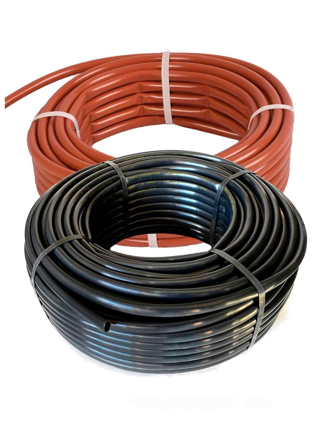 JARDIN202 - Tubo Goteo Sin Gotero 16 mm – Bobina Agrícola, Manguera para Riego Sin Gotero | Rollo de 50 metros (Negro)