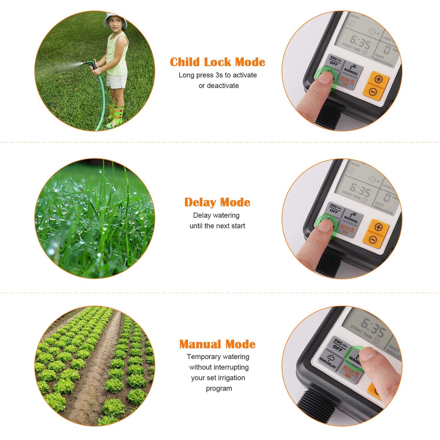 Johgee Temporizador de Riego Automatico Jardín