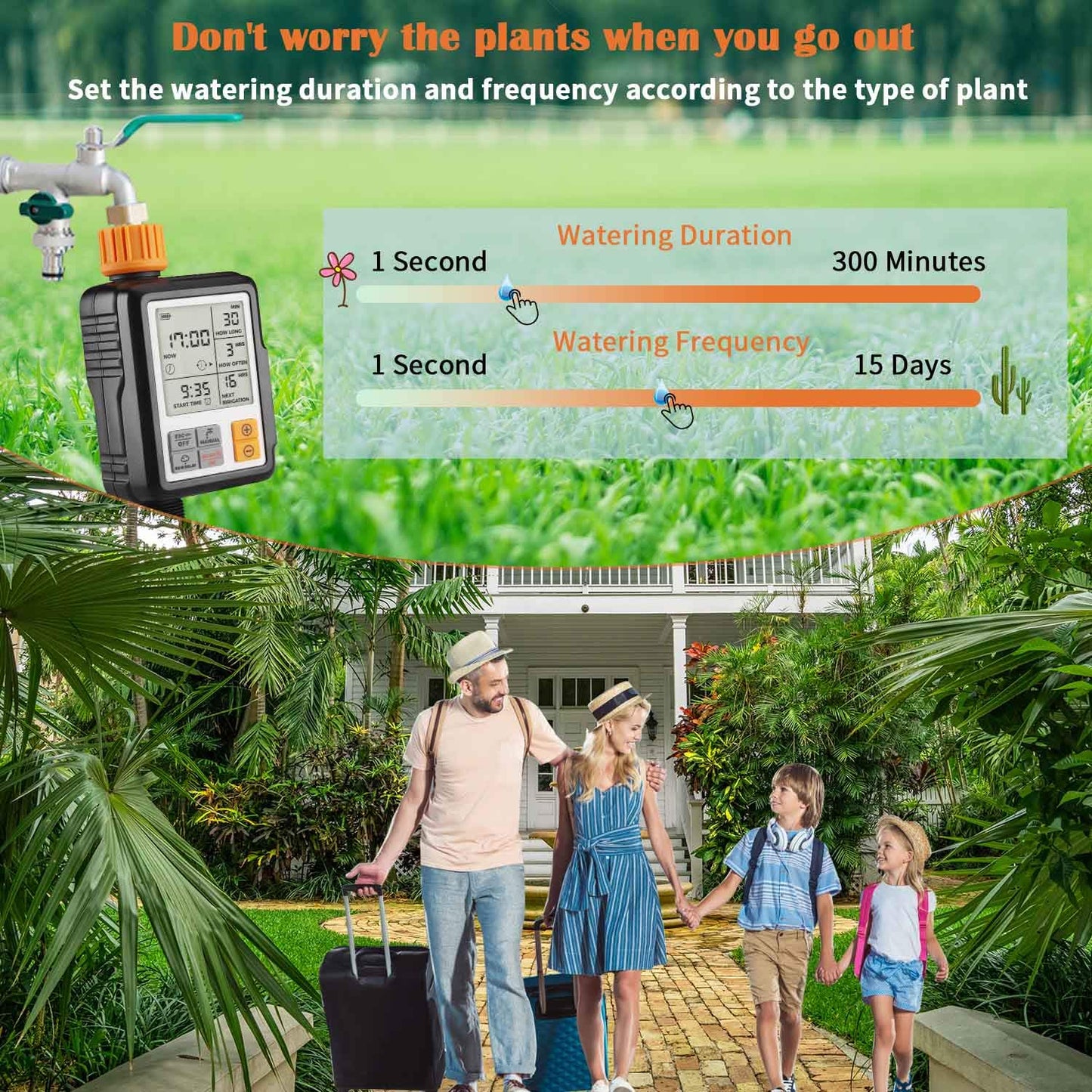 Johgee Temporizador de Riego Automatico Jardín