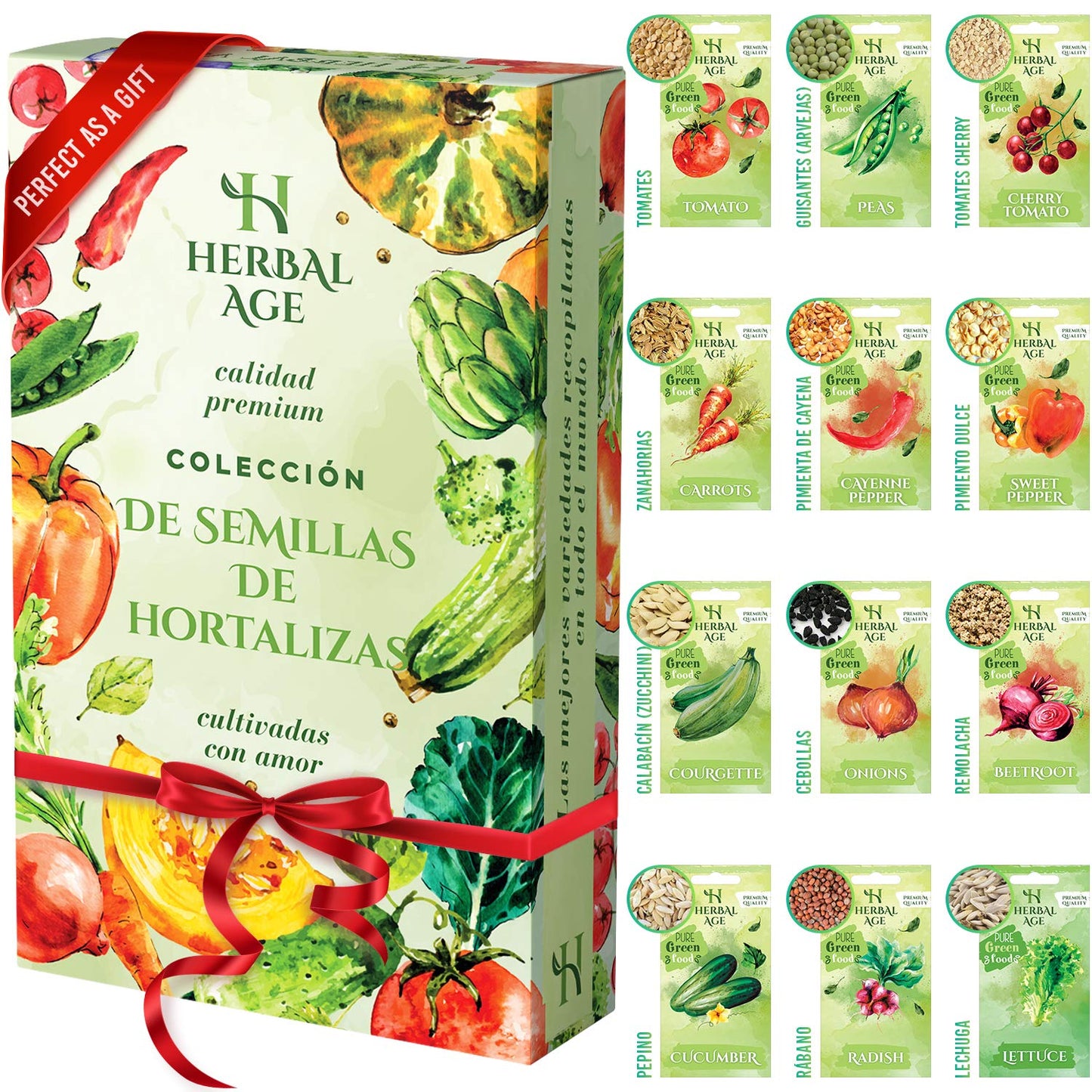 Semillas Huerto Urbano De 12 Vegetales, Ecologicas