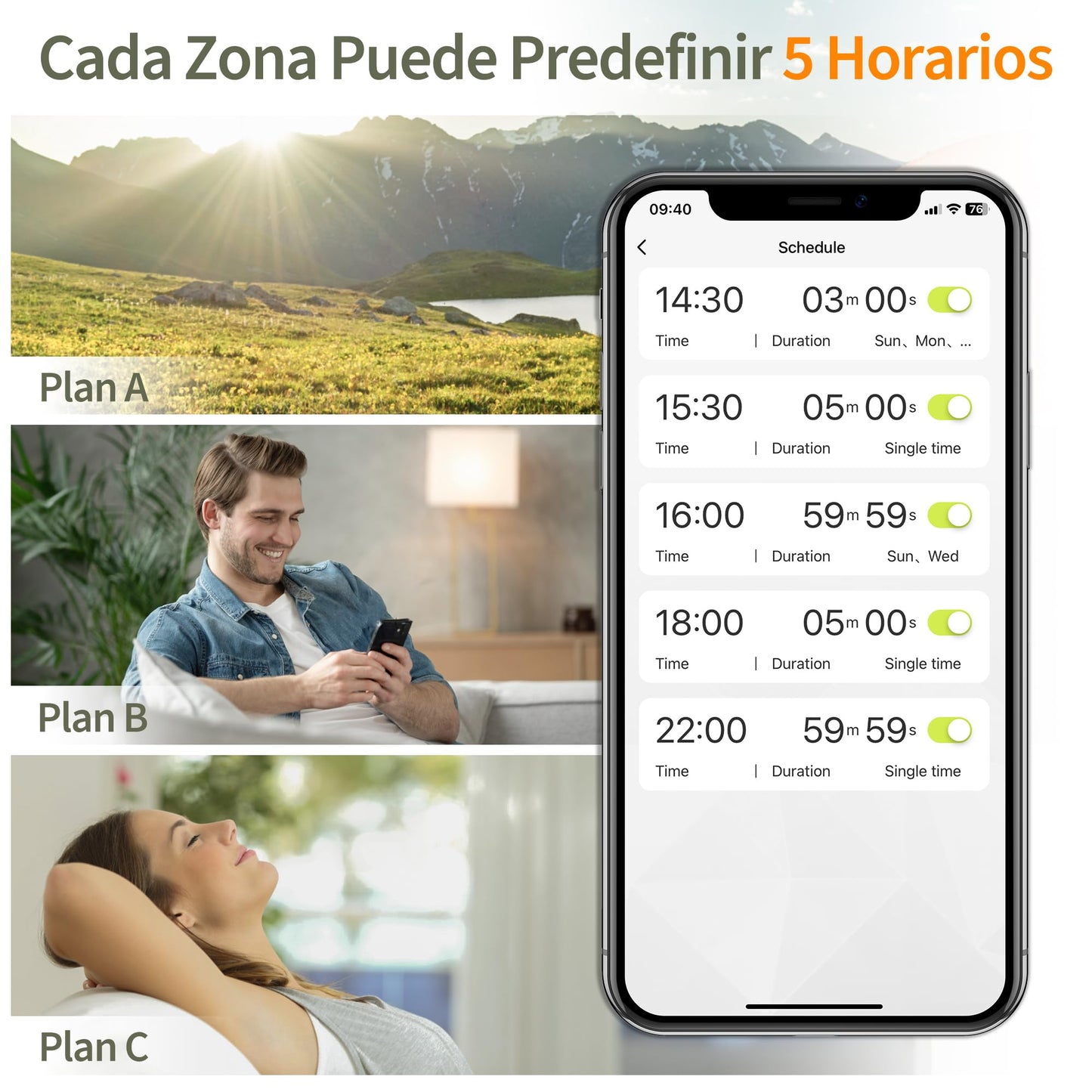 Diivoo Programador de Riego WiFi 2 Salidas, Temporizador Riego Automático con 5 Programas & 2 Modos de riego & La Lluvia se Retrasó, Riego Automatico Compatible con Alexa y Smart App para Jardín