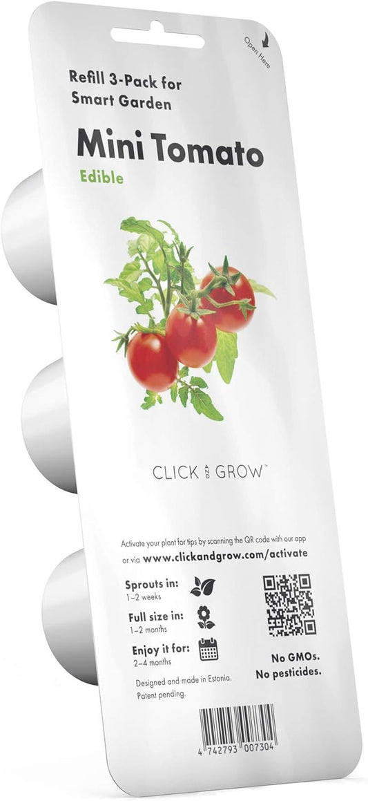 3 Cápsulas Tomate Click & Grow, Semillas apta para Smart Garden,