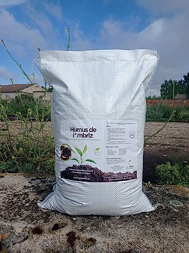 Humus de lombriz Vermiduero. Abono orgánico 100% natural y ecológico.(7Kg)