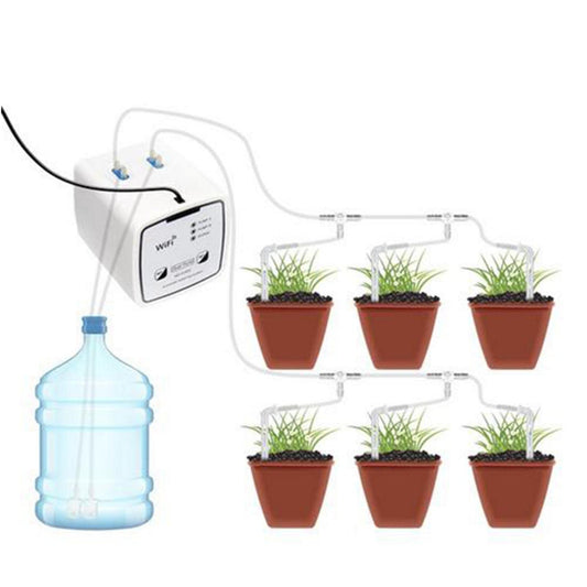 Sistema de riego automático WIFI,DIY con temporizador,soporte para 20 plantas