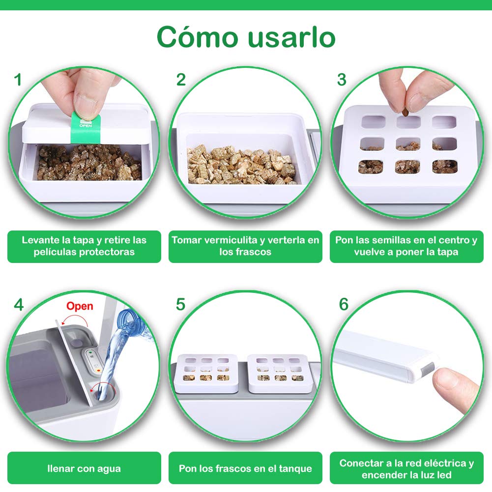 Clizia Smart Garden Huerto de Interior, Sistema de Cultivo hidropónico