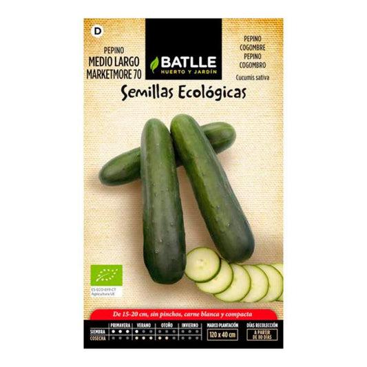 Semillas Batlle Pepino Marketmore 70 - ECO