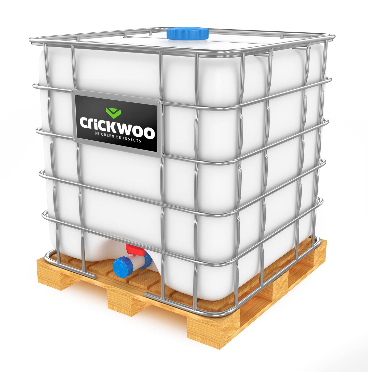 CRICKWOO - Humus de Lombriz Líquido - 1M3-1.000L, Fertilizante Foliar, Abono Orgánico