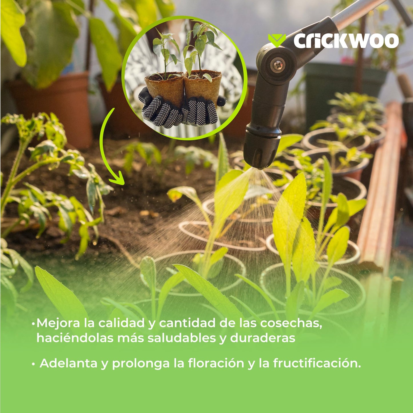 CRICKWOO - Humus de Lombriz Líquido - 1M3-1.000L, Fertilizante Foliar, Abono Orgánico