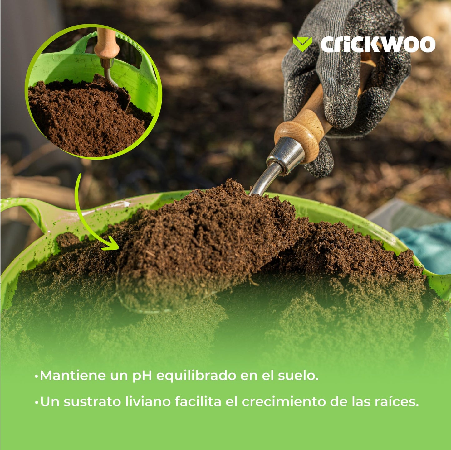 Crickwoo - Humus de Lombriz para Plantas Puro. Saca Big-Bag 1m3-1.000L / 600KG, Abono Natural