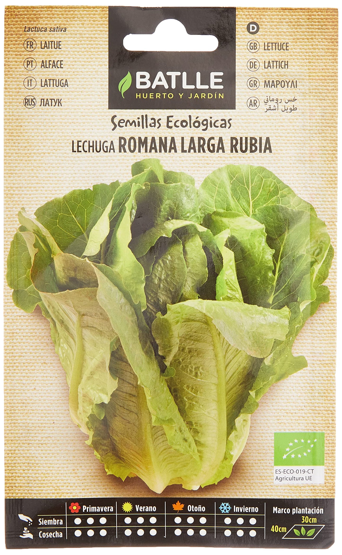 Semillas Batlle Lechuga Rom. larga Rubia - ECO